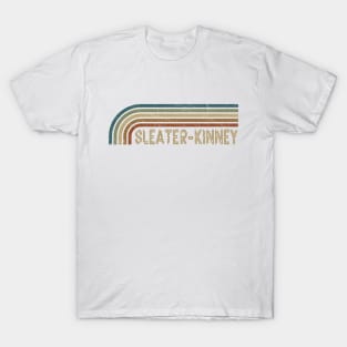 Sleater-Kinney Retro Stripes T-Shirt